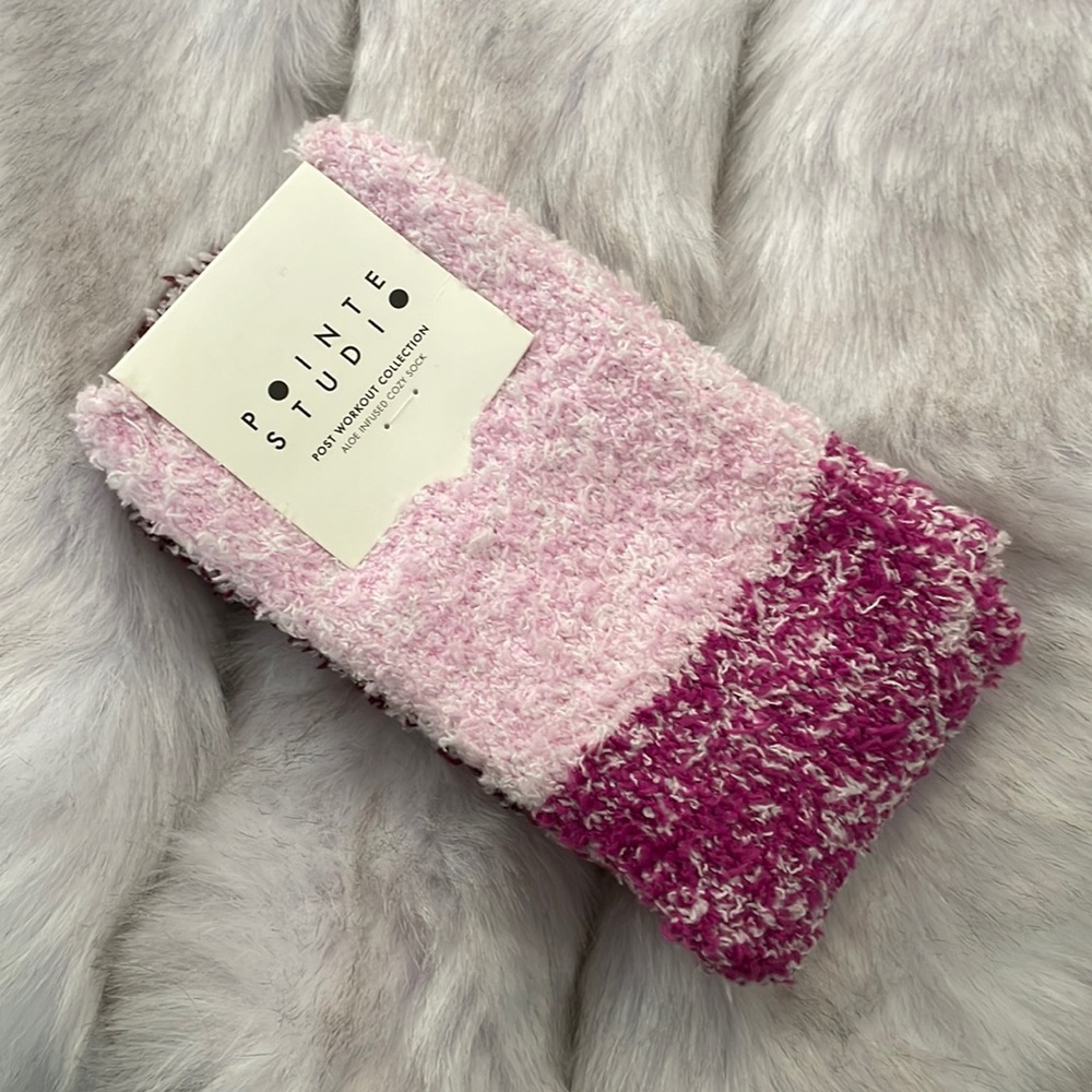 COPY - NWT Pointe Studio Aloe Infused Cozy Socks